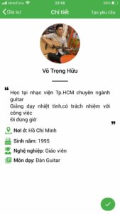 giao vien day kem guitar